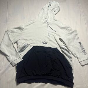 Adidas Men’s Medium Archive Mixed Material Hoodie Sweatshirt